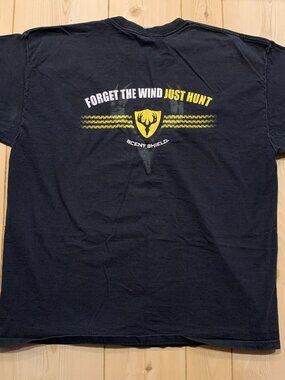 Vintage Y2K Hunting Scent Shield Blocker Outdoors Deer Buck Forest T-Shirt 2XL